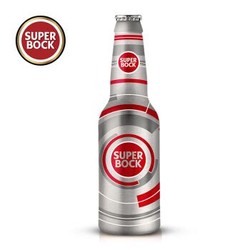 葡萄牙原瓶进口 超级波克（SuperBock） 铝罐铝瓶 黄啤 330ml*6 小瓶 整箱啤酒