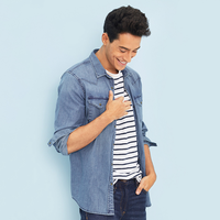 OLD NAVY 772838W 男士牛仔衬衫