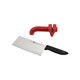 ZWILLING双立人中式菜刀和红色磨刀器套装