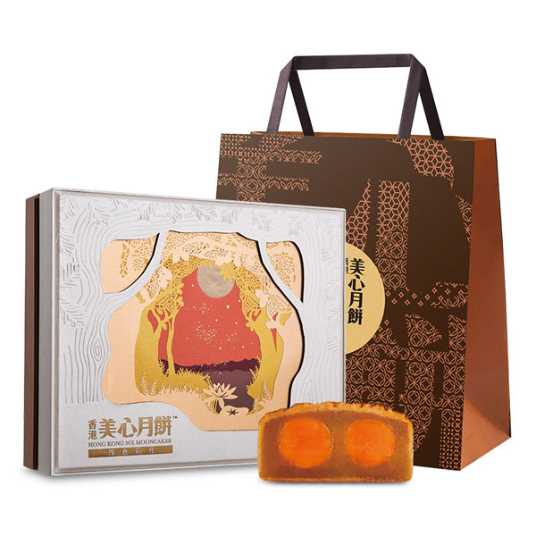 美心 四色彩月月饼礼盒 (185g*4枚)