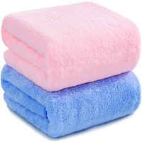 SANLI 三利 高梳纱柔软舒适浴巾2条装  70×140cm  *2件
