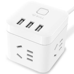 公牛魔方USB插座智能充电插排插线板1.5米U303U