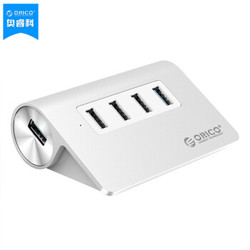 ORICO 奥睿科 全铝MAC高速4口扩展HUB集线器 1口USB3.0+3口USB2.0