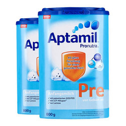 Aptamil 爱他美 婴幼儿奶粉 Pre段 800g*2罐*2件