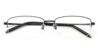 HAN  HN43012 纯钛光学眼镜架+依视路1.552 A+树脂镜片  