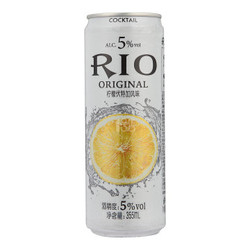 RIO 锐澳 5度柠檬味伏特加鸡尾酒（预调酒）355mL/罐