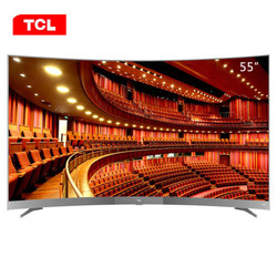 TCL 55A950C 55英寸 4K曲面HDR LED电视