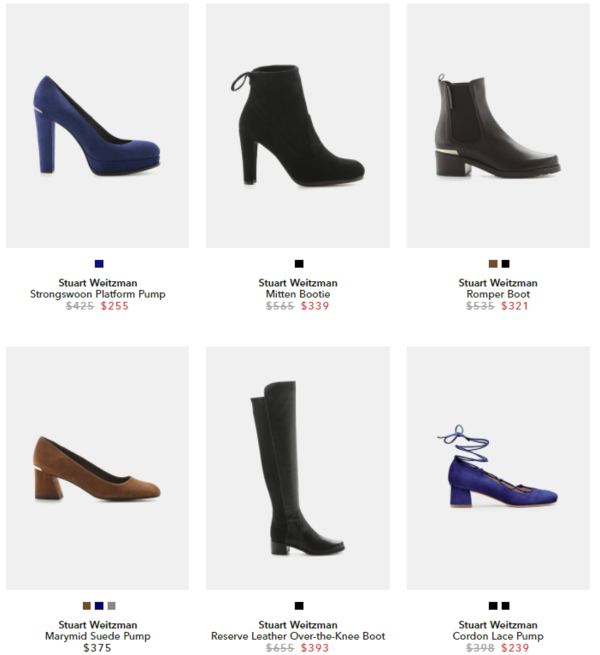 ELEVTD 精选STUART WEITZMAN女士鞋靴 （含5050、LOWLAND等长靴）