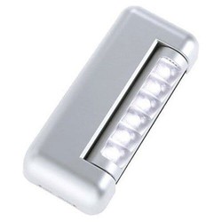 Fulcrum 20042-301 6 LED方形按压开关灯 银色（亚马逊直采,美国品牌）