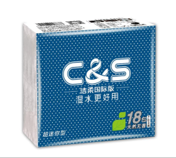 C&S 洁柔 倍柔 手帕纸3层7片*18包