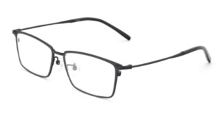 HAN HN49385 纯钛全框光学眼镜架 +依视路1.552非球面钻晶A+树脂镜片