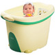 世纪宝贝（babyhood）婴儿澡盆大号宝宝沐浴桶可坐 加大 适合0—15岁 草绿色 POPO-308