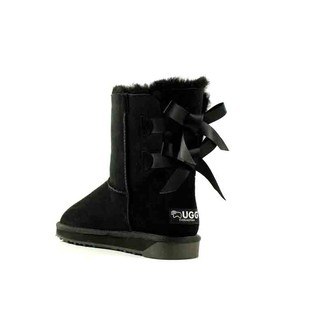 Ever Australia Ugg 女士一体羊皮毛蝴蝶结雪地靴