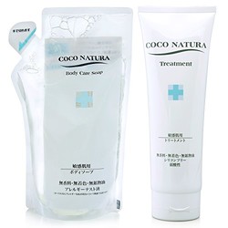 COCO NATURA 菊星 柔和滋润润发乳特惠套装(润发乳250g+柔和嫩肤沐浴液替换装600ml)