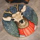 JRB 嘉瑞宝 动物圆形地毯（内有万圣节图案） 60*60cm