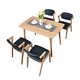 Homestar 好事达 戈菲尓 2319+2314 白橡木餐桌椅组合 1桌+4椅+四抽柜 2个