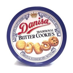 Danisa 丹麦皇冠 曲奇饼干 500g 罐装 *3件