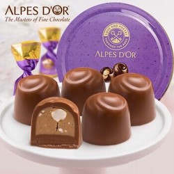 Alpes d'Or 爱普诗 礼盒榛仁夹心糖果 紫韵爱人125g