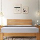  20日0点预售：林氏木业 CR4A-A 现代卧室橡木双人床　