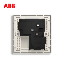 ABB 无框插座 轩致五孔插座面板 10只装