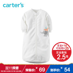 Carter's1件式防踢被秋冬睡袋摇粒绒男女宝婴儿童装