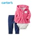 20日0点预售：Carter's 摇粒绒连体衣+长裤  3件套装