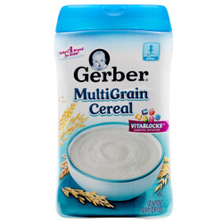 嘉宝Gerber婴幼儿辅食 米粉辅食混合谷物米粉 二段 6个月以上 454g 美国进口