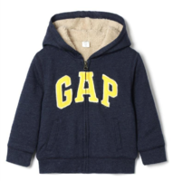 Gap 盖璞  230610-1 W 幼童加绒徽标连帽卫衣