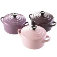 德国馆上线：Le Creuset 酷彩 Mini 陶瓷珐琅锅 *3件