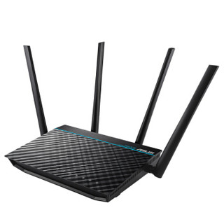 ASUS 华硕 RT-ACRH17 1700M 千兆双频 WiFi 5 家用路由器 黑色