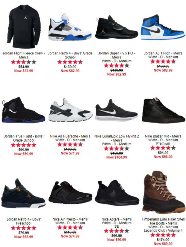 Foot Locker 精选运动鞋服 限时促销（含NIKE、ASICS、Timberland等）