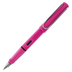 LAMY 凌美 safari狩猎者标准F尖墨水笔(钢笔) 粉色 (未配吸墨器)（德国品牌 保税区发货）(包邮包税)