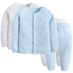 双11预售：好孩子暖棉新生婴儿秋衣秋裤套装保暖内衣套装2入装