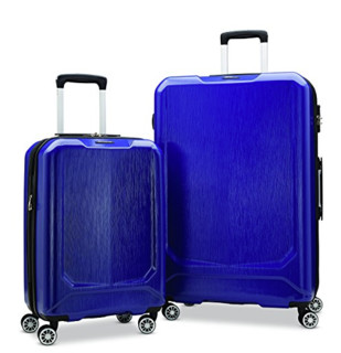 Samsonite 新秀丽 Duraflex 轻便硬壳仿碳纤维行李箱套装 20寸+28寸 蓝色