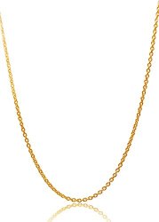 周大福 F153022 时尚O字链足金黄金项链 40cm 3.37g