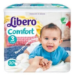 Libero 丽贝乐 comfort 婴儿纸尿裤 S30 *2件 +凑单品