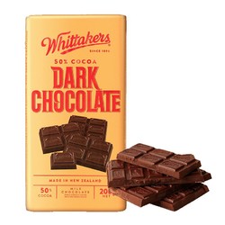 Whittakers 惠特克 黑巧克力排块 200g *4件