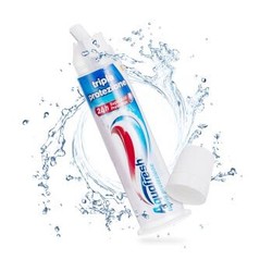 Aquafresh 三色牙膏 按压式 去渍 直立牙膏 100ml（欧洲原装进口）