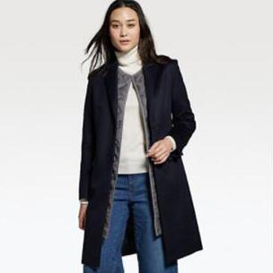 UNIQLO 优衣库 400732 女士羊毛羊绒混纺大衣