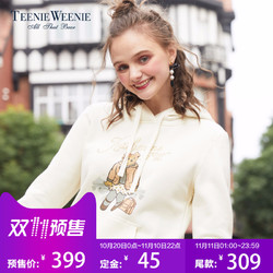 TEENIE WEENIE 女款卡通印花连帽卫衣