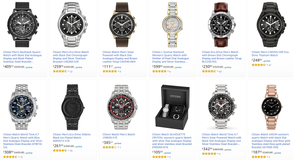 海淘活动:英国亚马逊 精选CITIZEN西铁城腕表