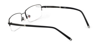 HAN J81825 纯钛光学眼镜架+依视路1.552非球面钻晶A+树脂镜片
