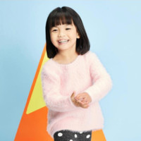 Old Navy 女幼童 774561-1 甜美风格圆领长袖毛衣