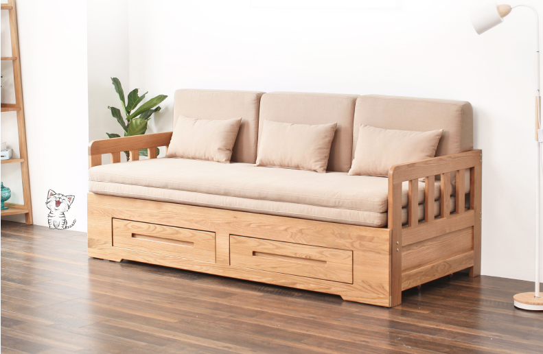 7日0点历史新低前20名源氏木语c26全实木沙发床18米2米