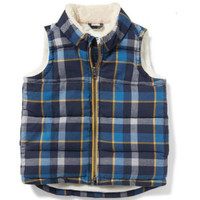 Old Navy 820044Z 男童仿羊羔绒格子马甲