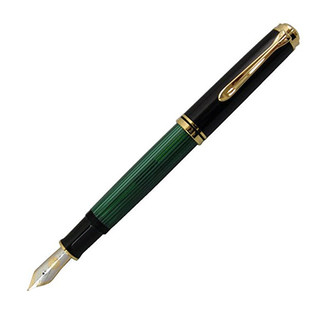 Pelikan 百利金 钢笔 M600 绿色条纹 EF尖 礼盒装