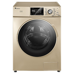 小天鹅（LittleSwan） TD80V81WIDG 8公斤变频洗烘一体滚筒洗衣机（金色） 智能精准投放 电机十年包修