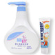 施巴（sebamed）婴儿泡泡沐浴露500ml+儿童护齿草莓牙膏50ml(家庭装洗发沐浴二合一） *3件