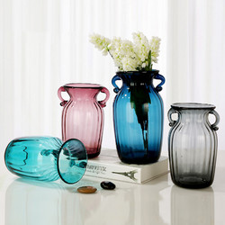 法兰晶 玻璃透明 彩色花瓶