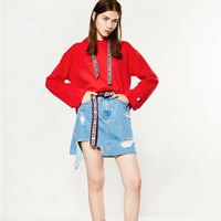 西雅衣家 C&AC＆A 女式字母织带连帽卫衣